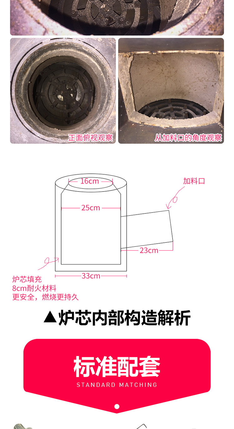 1.8米三鍋位帶烤箱帶火神座柴煤兩用大號藏爐—多功能家用取暖藏爐【爐具】—焱森爐業